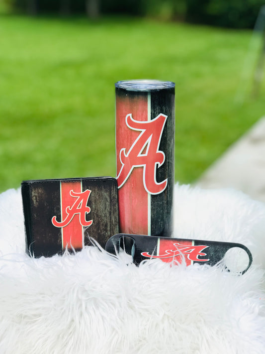 Cup, Wallet and bottle opener combo